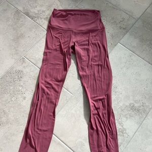 Pink aligns 25” lululemon